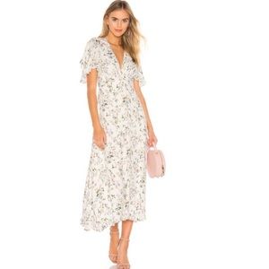 Divine Heritage Floral Midi Dress